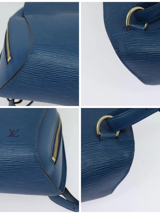 LOUIS VUITTON Epi Mabillon Backpack Blue